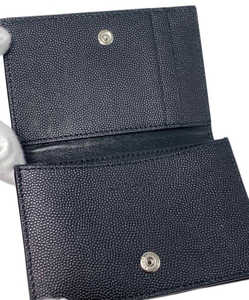 Saint Laurent Paris（サンローランパリ）Saint Laurent Paris (サンローランパリ) 二つ折りカードケース ブラックの古着・服飾アイテム