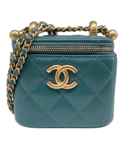 CHANEL（シャネル）CHANEL (シャネル) チェーンミニショルダーバッグ エメラルドグリーン系の古着・服飾アイテム