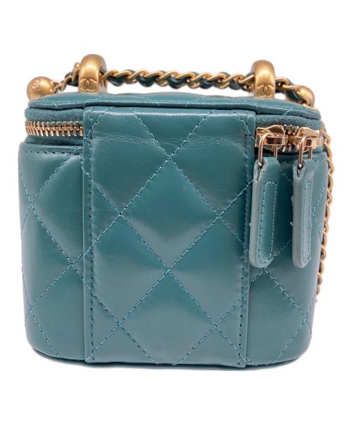 CHANEL（シャネル）CHANEL (シャネル) チェーンミニショルダーバッグ エメラルドグリーン系の古着・服飾アイテム