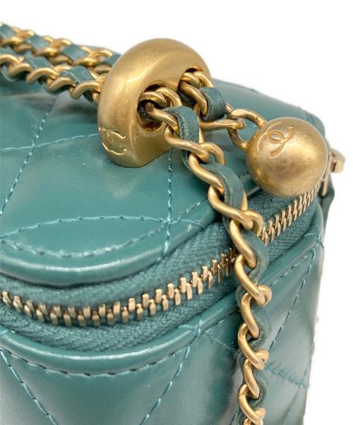 CHANEL（シャネル）CHANEL (シャネル) チェーンミニショルダーバッグ エメラルドグリーン系の古着・服飾アイテム