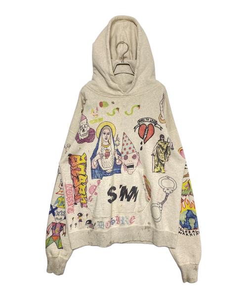 SAINT MICHAEL（セントマイケル）SAINT MICHAEL (セントマイケル) Hoodie アイボリー サイズ:XLの古着・服飾アイテム