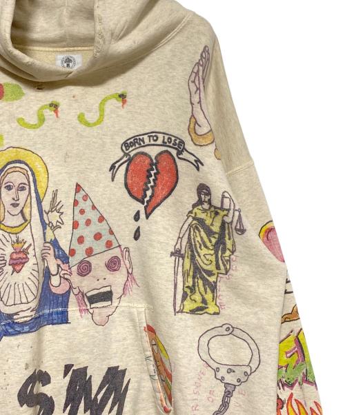 SAINT MICHAEL（セントマイケル）SAINT MICHAEL (セントマイケル) Hoodie アイボリー サイズ:XLの古着・服飾アイテム
