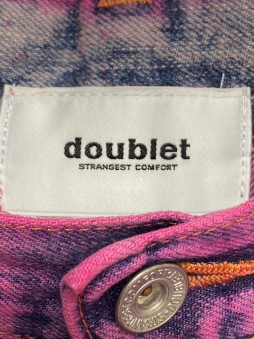 doublet（ダブレット）doublet (ダブレット) ANIME HAND PAINTING DENIM PANTS インディゴ サイズ:Mの古着・服飾アイテム
