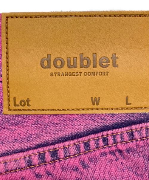 doublet（ダブレット）doublet (ダブレット) ANIME HAND PAINTING DENIM PANTS インディゴ サイズ:Mの古着・服飾アイテム