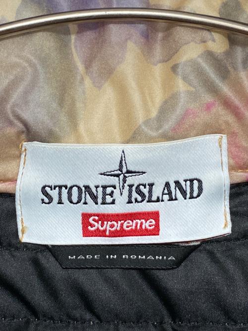 SUPREME（シュプリーム）SUPREME (シュプリーム) STONE ISLAND (ストーンアイランド) Lamy Cover Stampato Puffy Jacket マルチカラー サイズ:XLの古着・服飾アイテム