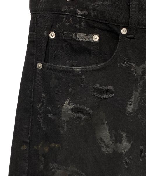 FR(13)NDS（フレンズ）FR(13)NDS (フレンズ) ダメージデニムパンツ ブラック サイズ:freeの古着・服飾アイテム