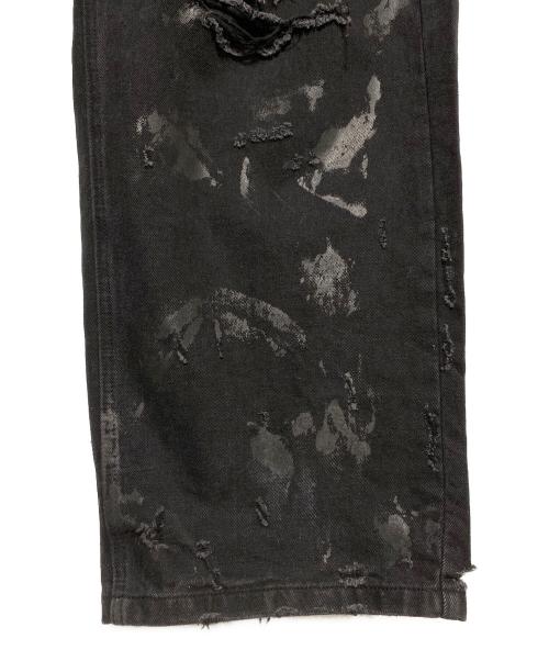 FR(13)NDS（フレンズ）FR(13)NDS (フレンズ) ダメージデニムパンツ ブラック サイズ:freeの古着・服飾アイテム