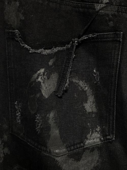 FR(13)NDS（フレンズ）FR(13)NDS (フレンズ) ダメージデニムパンツ ブラック サイズ:freeの古着・服飾アイテム