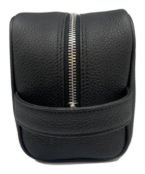 bonaventura（ボナベンチュラ）bonaventura (ボナベンチュラ) トラベルポーチ ボッタラートレザー ブラックの古着・服飾アイテム