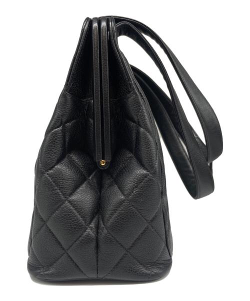 CHANEL（シャネル）CHANEL (シャネル) マトラッセ ターンロック ハンドバッグ ブラックの古着・服飾アイテム