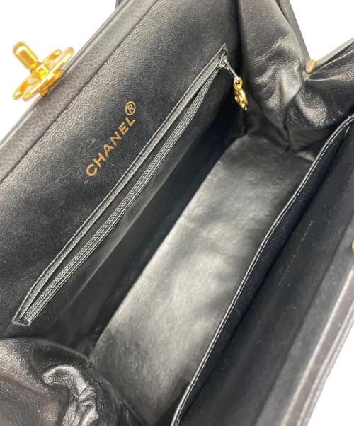 CHANEL（シャネル）CHANEL (シャネル) マトラッセ ターンロック ハンドバッグ ブラックの古着・服飾アイテム