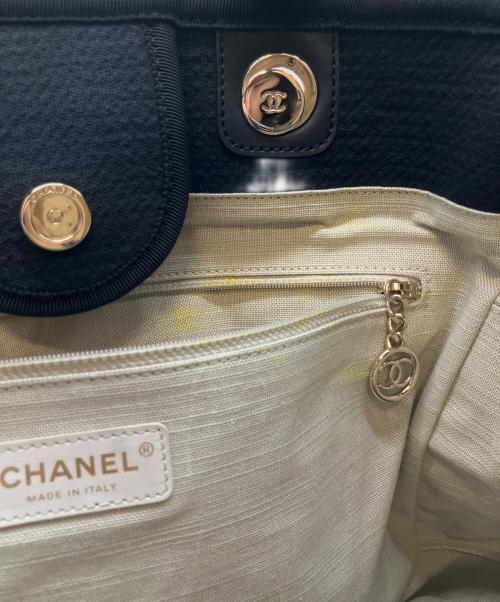 CHANEL（シャネル）CHANEL (シャネル) ドーヴィルGM/ショルダーバッグ/トートバッグ/2WAYバッグ ブラック サイズ:GMの古着・服飾アイテム