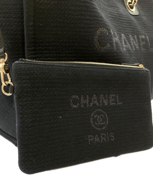CHANEL（シャネル）CHANEL (シャネル) ドーヴィルGM/ショルダーバッグ/トートバッグ/2WAYバッグ ブラック サイズ:GMの古着・服飾アイテム