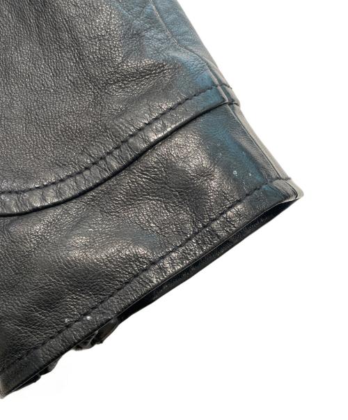 EMPORIO ARMANI（エンポリオアルマーニ）EMPORIO ARMANI (エンポリオアルマーニ) ライダース ジャケット ブラック サイズ:50の古着・服飾アイテム