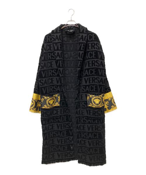 VERSACE（ヴェルサーチェ）VERSACE (ヴェルサーチェ) ILOVE BAROQUE Bathrobe ブラック サイズ:XLの古着・服飾アイテム