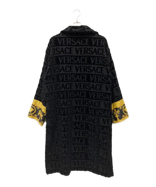 VERSACE（ヴェルサーチェ）VERSACE (ヴェルサーチェ) ILOVE BAROQUE Bathrobe ブラック サイズ:XLの古着・服飾アイテム