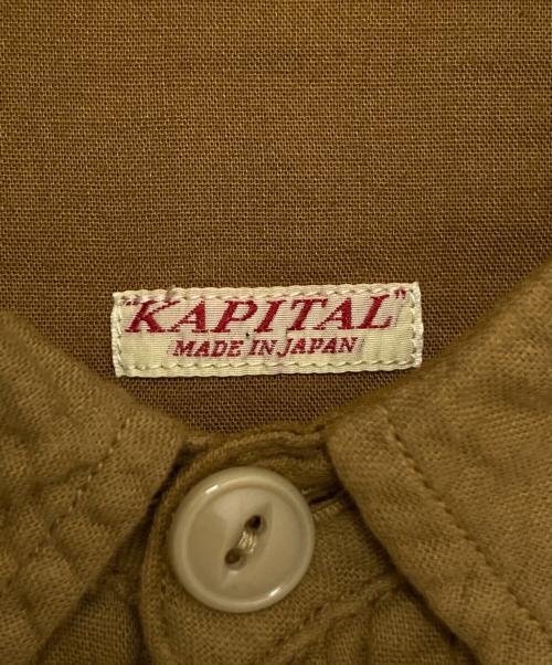 KAPITAL（キャピタル）KAPITAL (キャピタル) 二重ガーゼ スラッピーシャツ ベージュ サイズ:3の古着・服飾アイテム