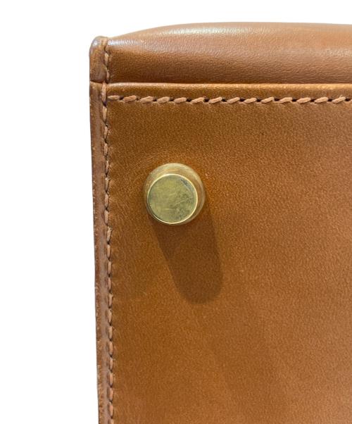 HERMES（エルメス）HERMES (エルメス) ケリー32 外縫い/ギロッシュ金具/ボックスカーフ/ブラウン/□G刻印 ブラウン サイズ:32の古着・服飾アイテム