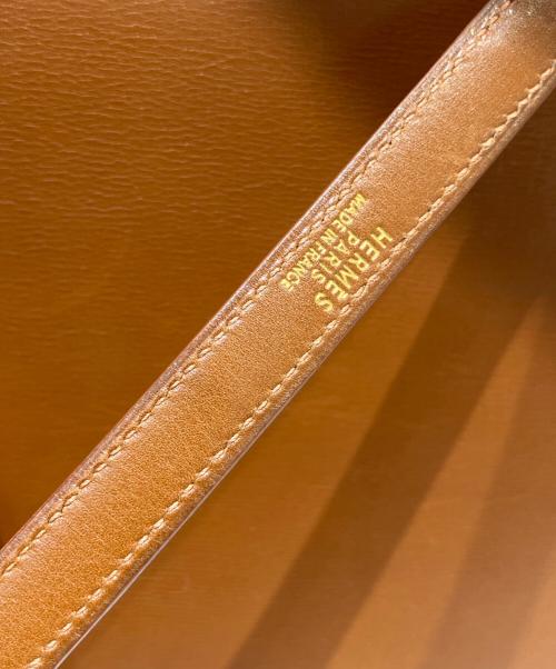 HERMES（エルメス）HERMES (エルメス) ケリー32 外縫い/ギロッシュ金具/ボックスカーフ/ブラウン/□G刻印 ブラウン サイズ:32の古着・服飾アイテム