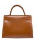 HERMES (エルメス) ケリー32 外縫い/ギロッシュ金具/ボックスカーフ/ブラウン/□G刻印 ブラウン サイズ:32：1690000円