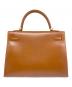 HERMES (エルメス) ケリー32 外縫い/ギロッシュ金具/ボックスカーフ/ブラウン/□G刻印 ブラウン サイズ:32：1800000円