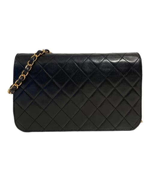 CHANEL（シャネル）CHANEL (シャネル) マトラッセ フルフラップショルダーバッグ ブラックの古着・服飾アイテム