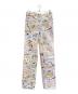 HERMES（エルメス）の古着「総柄 デニムパンツ」｜ホワイト（マルチカラー）