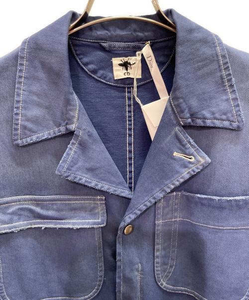 Christian Dior（クリスチャン ディオール）Christian Dior (クリスチャン ディオール) B刺繍 デニム オールインワン ネイビー サイズ:34の古着・服飾アイテム
