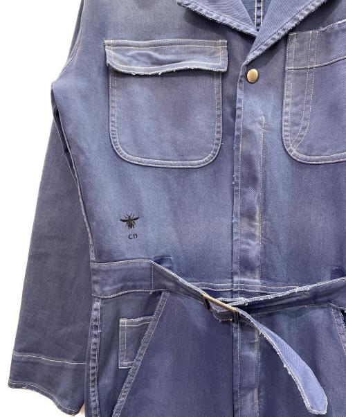 Christian Dior（クリスチャン ディオール）Christian Dior (クリスチャン ディオール) B刺繍 デニム オールインワン ネイビー サイズ:34の古着・服飾アイテム