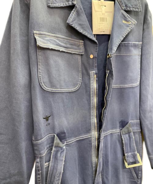 Christian Dior（クリスチャン ディオール）Christian Dior (クリスチャン ディオール) B刺繍 デニム オールインワン ネイビー サイズ:34の古着・服飾アイテム