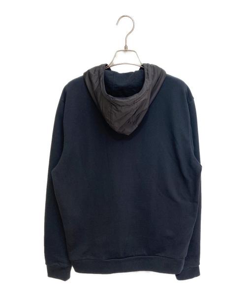 PRADA（プラダ）PRADA (プラダ) ナイロン切替ジップフーディー ブラック サイズ:Lの古着・服飾アイテム