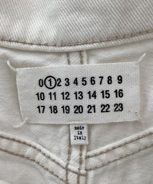 Martin Margiela1（マルタンマルジェラ1）Martin Margiela1 (マルタンマルジェラ1) スラッシュディテールカットオフデニムパンツ ホワイト サイズ:36の古着・服飾アイテム