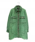 CHANELシャネル）の古着「ツイードジャケット」｜グリーン