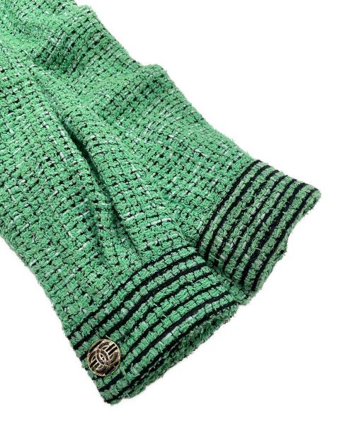 CHANEL（シャネル）CHANEL (シャネル) ツイードジャケット グリーン サイズ:36の古着・服飾アイテム