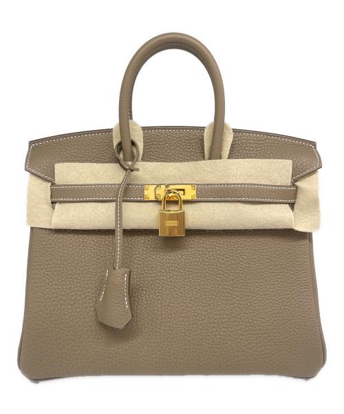 HERMES（エルメス）HERMES (エルメス) バーキン 25/ゴールド金具/トリヨンクレマンス/エトゥープ/U刻印 エトゥープ サイズ:25の古着・服飾アイテム