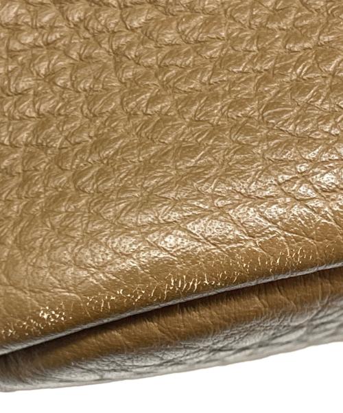 GIORGIO ARMANI（ジョルジョアルマーニ）GIORGIO ARMANI (ジョルジョアルマーニ) レザートートバッグ ブラウンの古着・服飾アイテム