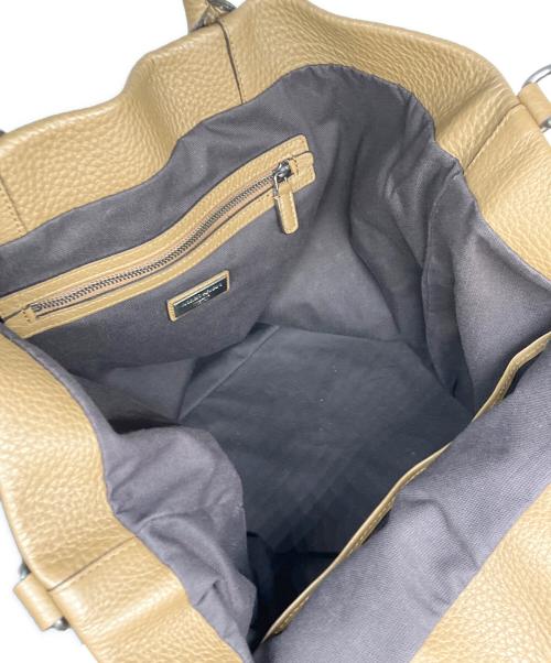 GIORGIO ARMANI（ジョルジョアルマーニ）GIORGIO ARMANI (ジョルジョアルマーニ) レザートートバッグ ブラウンの古着・服飾アイテム