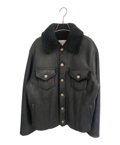 Maison Margiela（メゾンマルジェラ）Maison Margiela (メゾンマルジェラ) ムートンシャーリングジャケット ブラック サイズ:48の古着・服飾アイテム