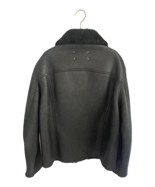 Maison Margiela（メゾンマルジェラ）Maison Margiela (メゾンマルジェラ) ムートンシャーリングジャケット ブラック サイズ:48の古着・服飾アイテム
