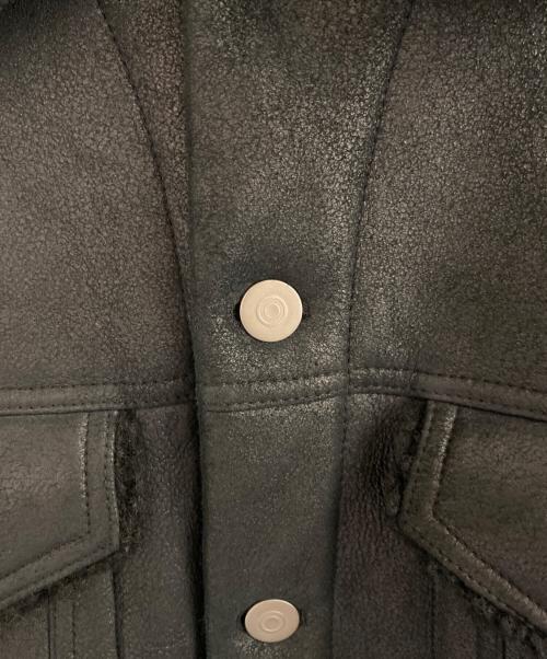 Maison Margiela（メゾンマルジェラ）Maison Margiela (メゾンマルジェラ) ムートンシャーリングジャケット ブラック サイズ:48の古着・服飾アイテム
