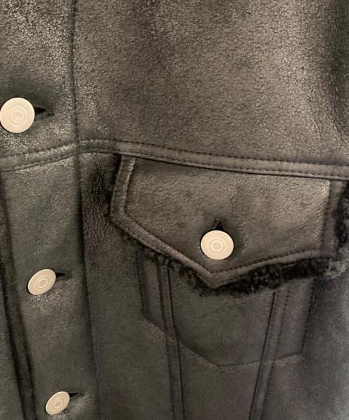 Maison Margiela（メゾンマルジェラ）Maison Margiela (メゾンマルジェラ) ムートンシャーリングジャケット ブラック サイズ:48の古着・服飾アイテム
