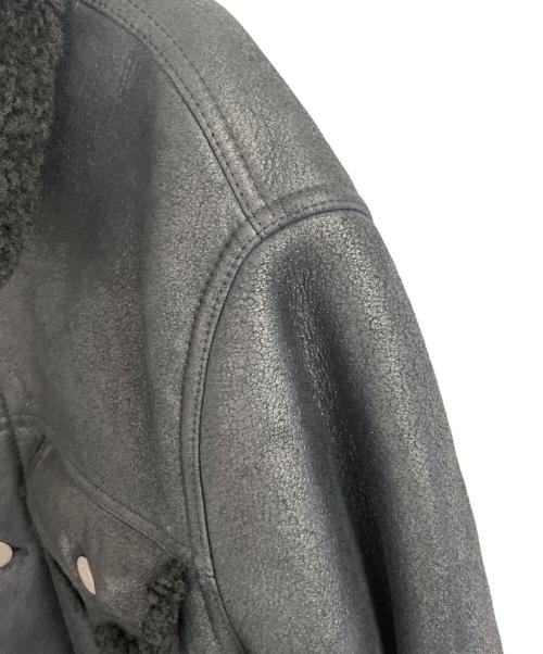 Maison Margiela（メゾンマルジェラ）Maison Margiela (メゾンマルジェラ) ムートンシャーリングジャケット ブラック サイズ:48の古着・服飾アイテム