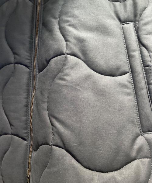 LOEWE（ロエベ）LOEWE (ロエベ) レザー切替キルティングロングコート ブラック サイズ:50の古着・服飾アイテム