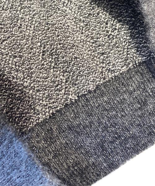Saint Laurent Paris（サンローランパリ）Saint Laurent Paris (サンローランパリ) モヘア混ハイネックニット ブラック×グレー サイズ:Lの古着・服飾アイテム