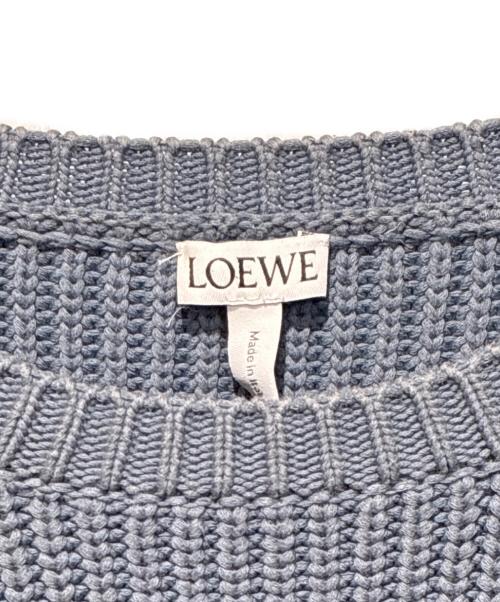 LOEWE（ロエベ）LOEWE (ロエベ) クルーコットンニット スカイブルー サイズ:Mの古着・服飾アイテム
