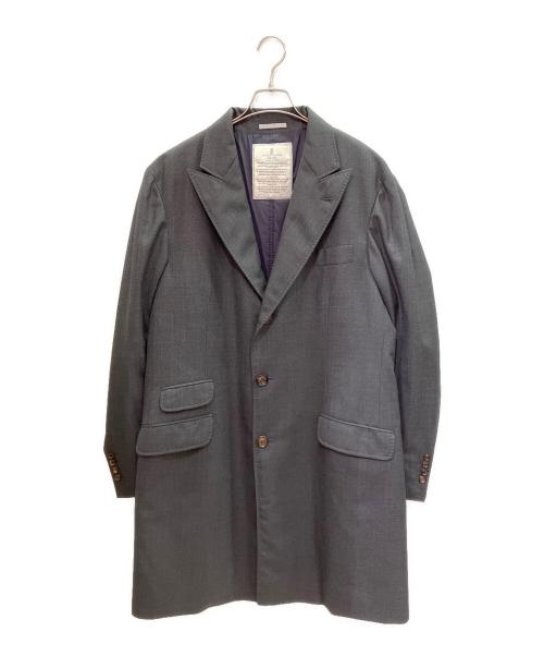 BRUNELLO CUCINELLI（ブルネロクチネリ）BRUNELLO CUCINELLI (ブルネロクチネリ) 3B中綿ロングコート/チェスターコート グレー サイズ:52の古着・服飾アイテム
