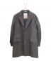 BRUNELLO CUCINELLI（ブルネロクチネリ）の古着「3B中綿ロングコート/チェスターコート」｜グレー