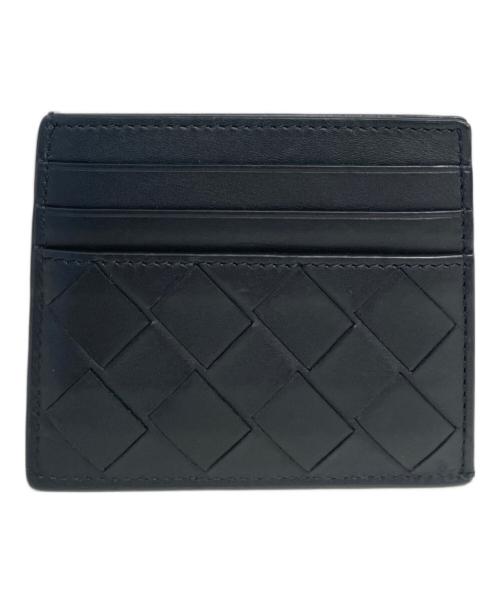 BOTTEGA VENETA（ボッテガベネタ）BOTTEGA VENETA (ボッテガベネタ) イントレチャートレザーカードケース ブラックの古着・服飾アイテム