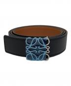 LOEWEロエベ）の古着「リバーシブル アナグラムベルト」｜ブラック