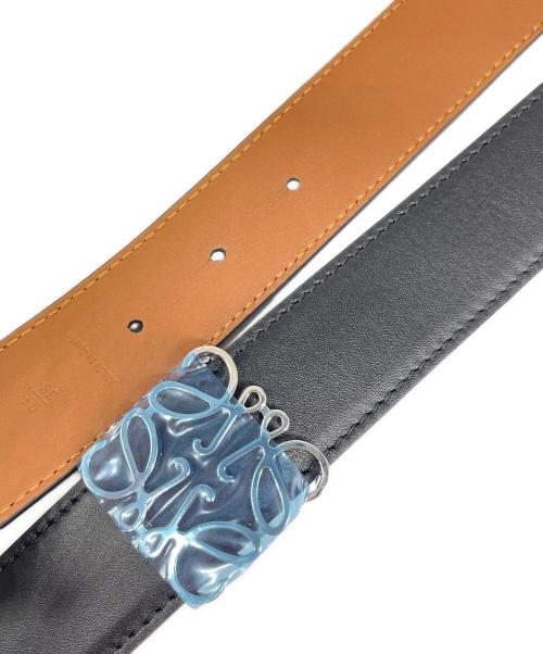 LOEWE（ロエベ）LOEWE (ロエベ) リバーシブル アナグラムベルト ブラック サイズ:95/38の古着・服飾アイテム